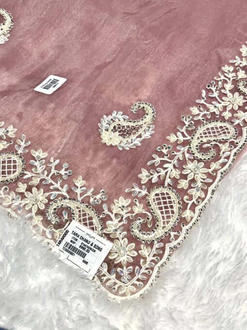 Tarahood Designer Onyx Crush Handwork and Party Wear saree - Image 13