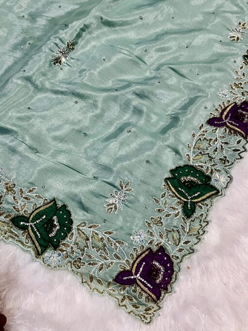 Tarahood Designer Crepe Handwork and Partywear Saree