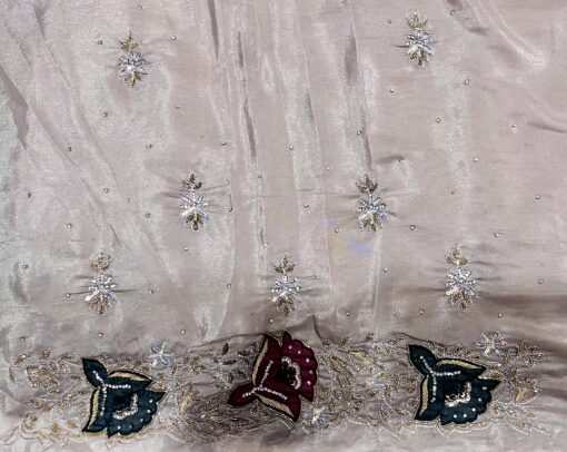 Tarahood Designer Crepe Handwork and Partywear Saree - Image 16