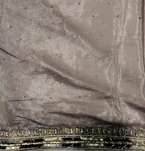 Tarahood Designer Crush Handwork and Partywear Saree - Image 5