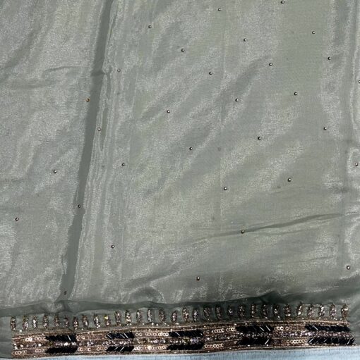 Tarahood Designer Crush Handwork and Partywear Saree - Image 7