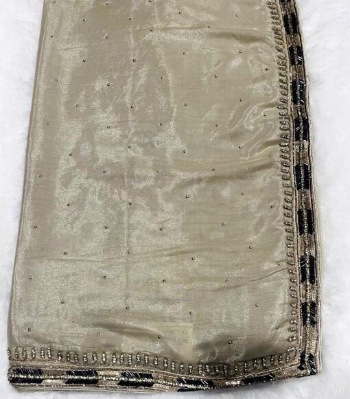 Tarahood Designer Crush Handwork and Partywear Saree - Image 8