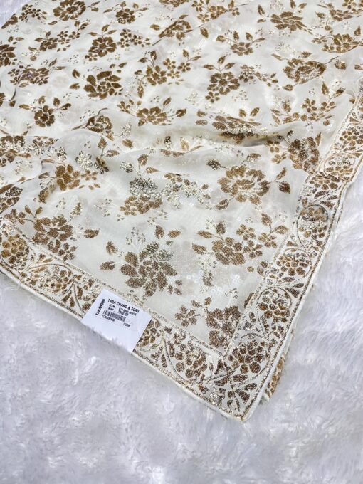 Tarahood Designer Georgette Saree with Sequins Work