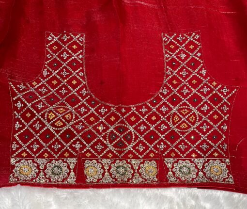 Jimmy Choo Bhandhej Handwork and Party Wear Saree - Image 4