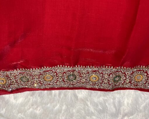 Jimmy Choo Bhandhej Handwork and Party Wear Saree - Image 5