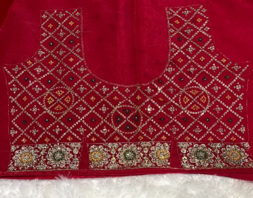 Jimmy Choo Bhandhej Handwork and Party Wear Saree - Image 8