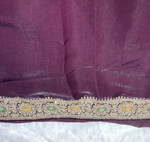 Jimmy Choo Bhandhej Handwork and Party Wear Saree - Image 13