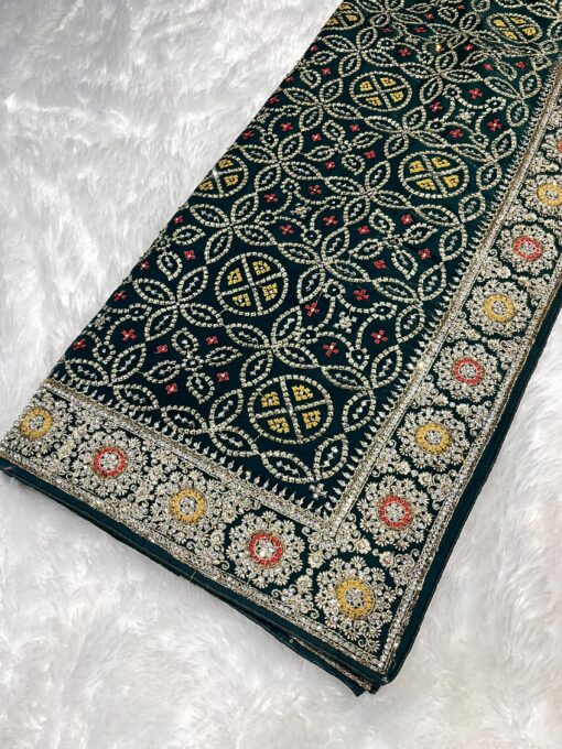 Jimmy Choo Bhandhej Handwork and Party Wear Saree - Image 14