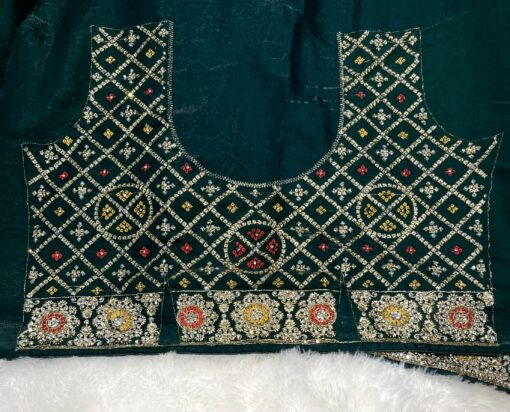 Jimmy Choo Bhandhej Handwork and Party Wear Saree - Image 16