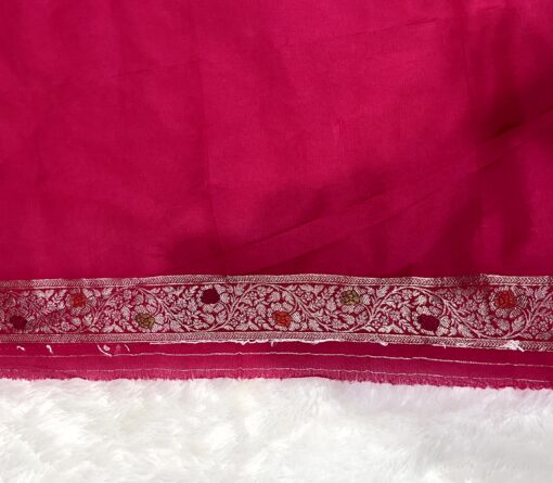 Tarahood Georgette Silk Saree with Contrast Pallu - Image 7