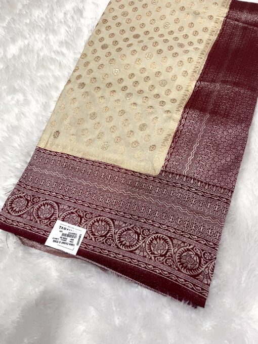 Tarahood Georgette Silk Saree with Contrast Pallu - Image 8