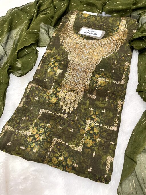 Tarahood Printed and Party Wear Cotton Suit