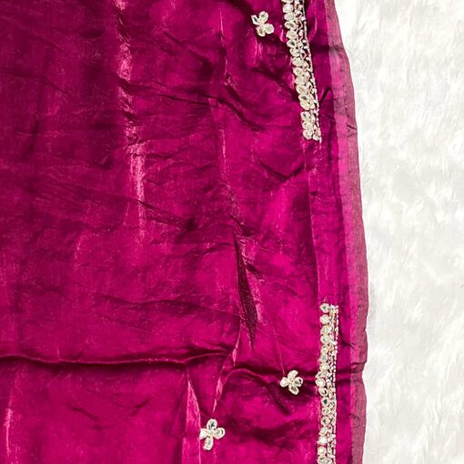 Tarahood designer hand work and party wear fendi saree - Image 21