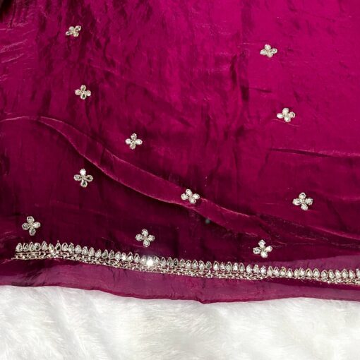Tarahood designer hand work and party wear fendi saree - Image 20