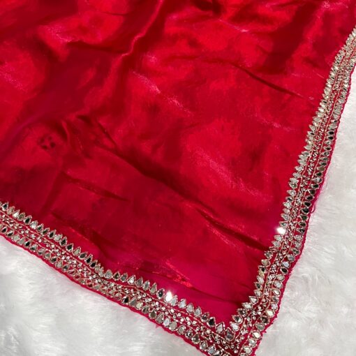 Tarahood designer hand work and party wear fendi saree - Image 10