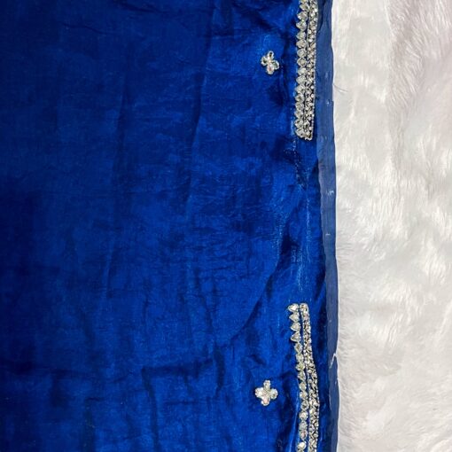 Tarahood designer hand work and party wear fendi saree - Image 9