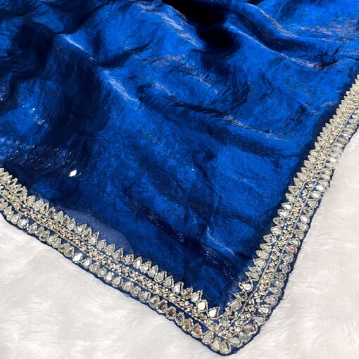 Tarahood designer hand work and party wear fendi saree - Image 7