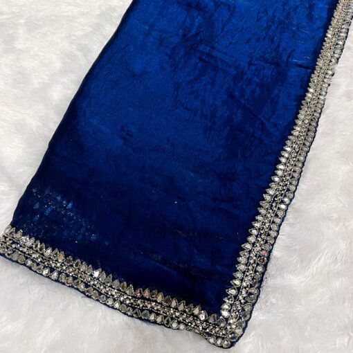 Tarahood designer hand work and party wear fendi saree - Image 6