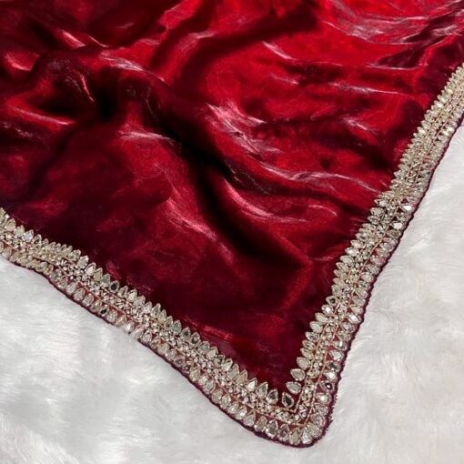 Tarahood designer hand work and party wear fendi saree