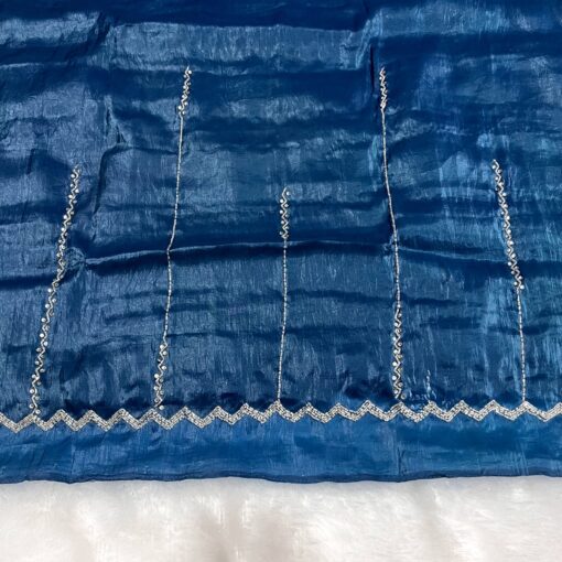 Tarahood Designer Hand Work and Party Wear Fendi Saree - Image 4