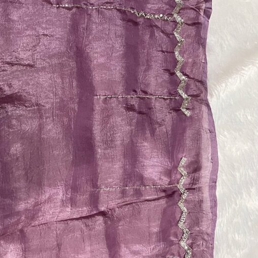 Tarahood Designer Hand Work and Party Wear Fendi Saree - Image 6