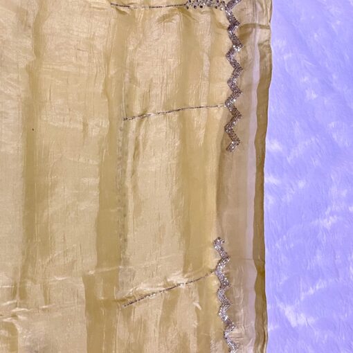 Tarahood Designer Hand Work and Party Wear Fendi Saree - Image 10
