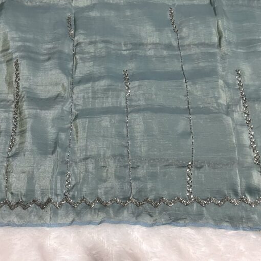 Tarahood Designer Hand Work and Party Wear Fendi Saree - Image 15