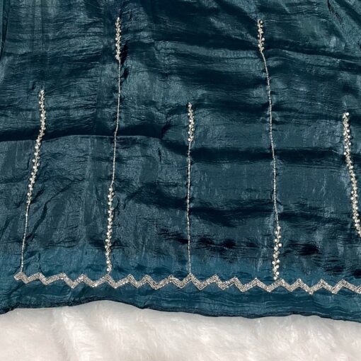 Tarahood Designer Hand Work and Party Wear Fendi Saree - Image 27