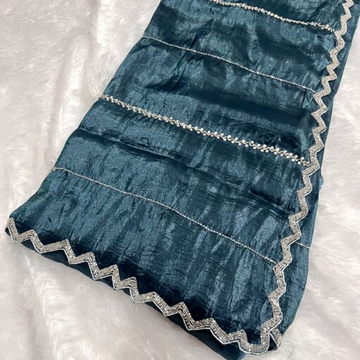Tarahood Designer Hand Work and Party Wear Fendi Saree - Image 29