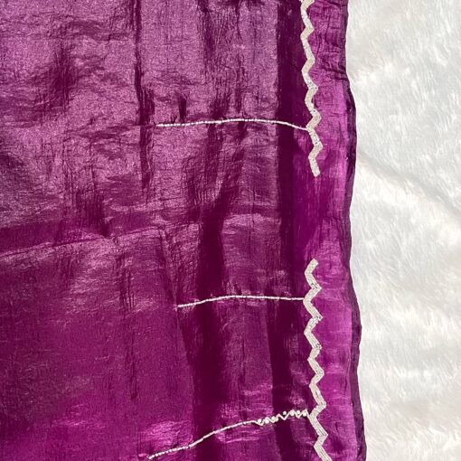 Tarahood Designer Hand Work and Party Wear Fendi Saree - Image 30