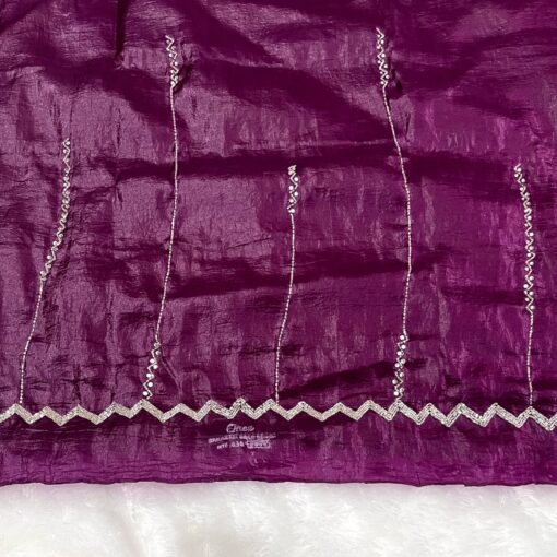 Tarahood Designer Hand Work and Party Wear Fendi Saree - Image 31