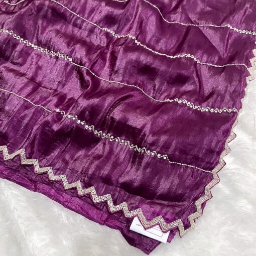 Tarahood Designer Hand Work and Party Wear Fendi Saree - Image 32