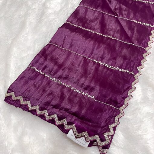 Tarahood Designer Hand Work and Party Wear Fendi Saree - Image 33