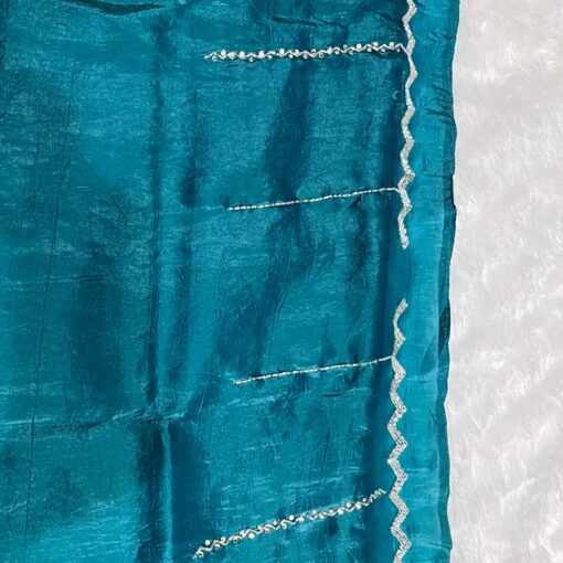 Tarahood Designer Hand Work and Party Wear Fendi Saree - Image 38