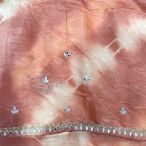 Tarahood designer hand work and party wear tissue crush saree - Image 10