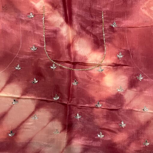 Tarahood designer hand work and party wear tissue crush saree - Image 8