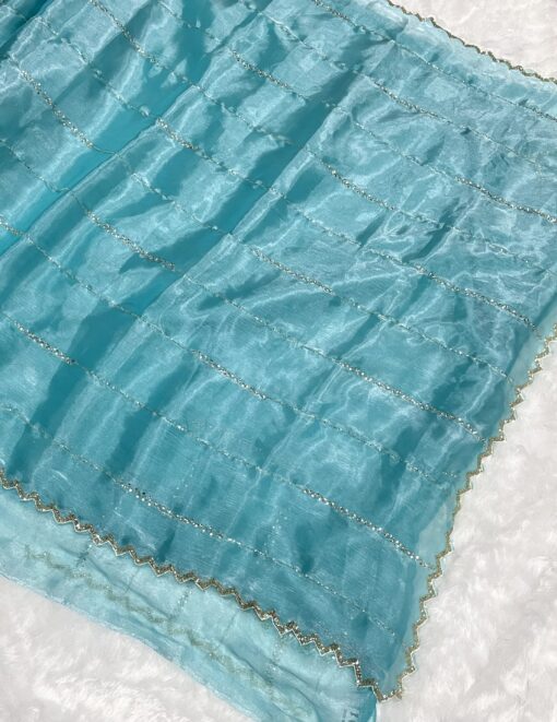 Jimmy Choo Designer Hand work and Party wear Saree - Image 2