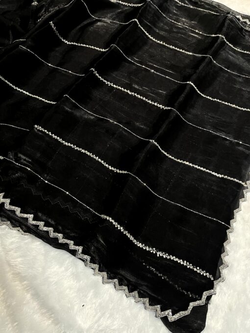 Jimmy Choo Designer Hand work and Party wear Saree - Image 22