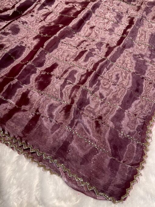 Jimmy Choo Designer Hand work and Party wear Saree - Image 32