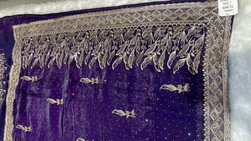 Jimmy Choo Designer Hand Work and Party Wear saree - Image 3