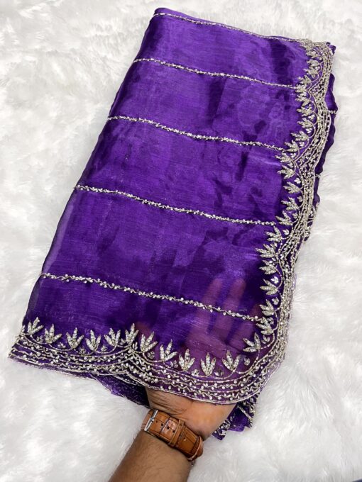 Jimmy Choo Hand work and Party Wear Saree - Image 25