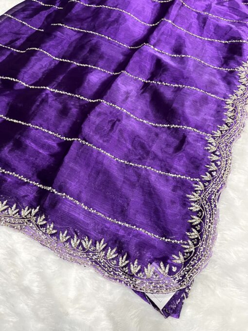Jimmy Choo Hand work and Party Wear Saree - Image 24