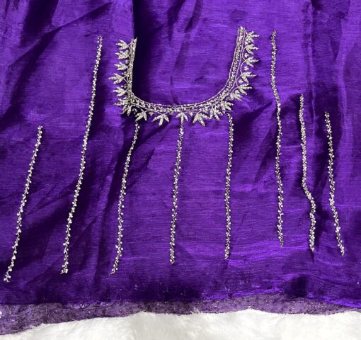 Jimmy Choo Hand work and Party Wear Saree - Image 26