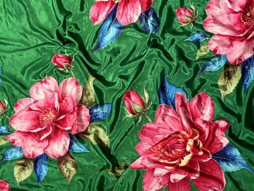 Tarahood Chinon Floral Print Saree With Hand Work - Image 6