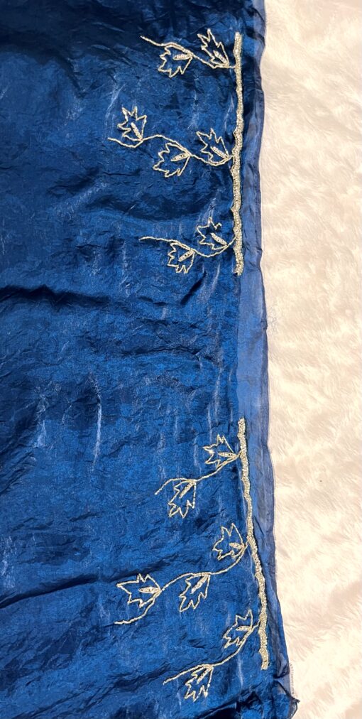 Tarahood Designer Hand Work and Party Wear Fendi Saree - Image 5