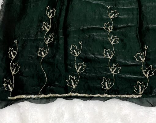 Tarahood Designer Hand Work and Party Wear Fendi Saree - Image 16