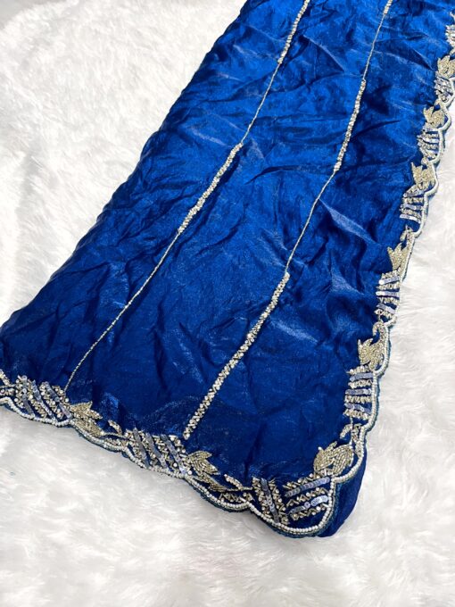 Tarahood Designer Handwork and Party Wear Fendi Saree - Image 22