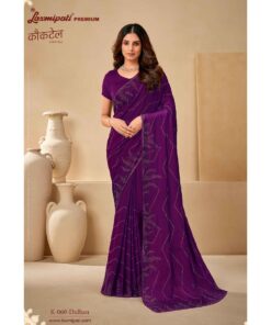 Laxmipati Cocktail K-060 Satin Silk Lavender Saree