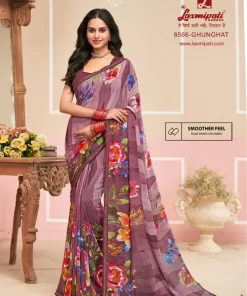 Laxmipati Honey-Bunny 8566 Onion Georgette Saree