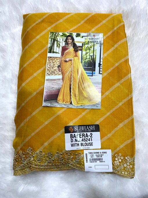 Subhash Basera Chiffon Saree Daily and Occasional Wear - Image 3